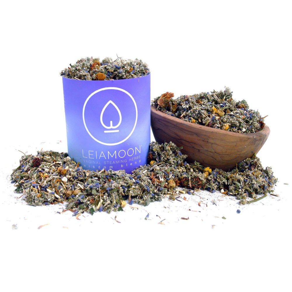 Leiamoon Yoni Steam Wisdom Herb Blend for Cleansing, moistening, Cooling, use in v steam seat or Sitz Bath, up to 11 steams