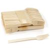 Bulk Pack Natural Dinner Party Catering Bamboo Veneer Utensil - Forks - 100pcs view 1