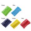 Newkita 100PCS Small Cellophane Bags, 5x7 Clear Gift Rice Crispy Candy Cake Pop Party Favor Bags with 4 Ties Christmas Thanksgiving Halloween Treat bags view 2