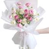 20 Pcs Double Sided Color Flower Wrapping Paper,Waterproof Valentine's Day Bouquet Wrapping Paper 23x23Inch Used for DIY Crafts, Gift Packaging, Flower Shop Bouquet Packaging (White) view 2