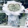 20 Pcs Double Sided Color Flower Wrapping Paper,Waterproof Valentine's Day Bouquet Wrapping Paper 23x23Inch Used for DIY Crafts, Gift Packaging, Flower Shop Bouquet Packaging (White) view 3