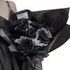 20 Pcs Double Sided Color Flower Wrapping Paper,Waterproof Valentine's Day Bouquet Wrapping Paper 23x23Inch Used for DIY Crafts, Gift Packaging, Flower Shop Bouquet Packaging (Black) view 2