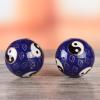 1.97'' Chinese Baoding Balls Hand Exercise Massage Balls with Box Blue Yin Yang Balls with Chimes Parents Gift TQGJBS103 view 4