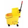 35qt. Yellow Side Press Mop Bucket and Wringer view 1