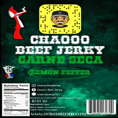 Beef jerky lemon pepper