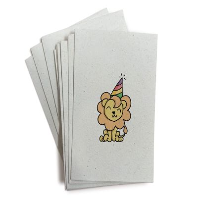 Sugartown Greetings Party Animals Birthday Cards - 24 Lion Note Cards with Envelopes - Birthday Thank You Cards for Kids