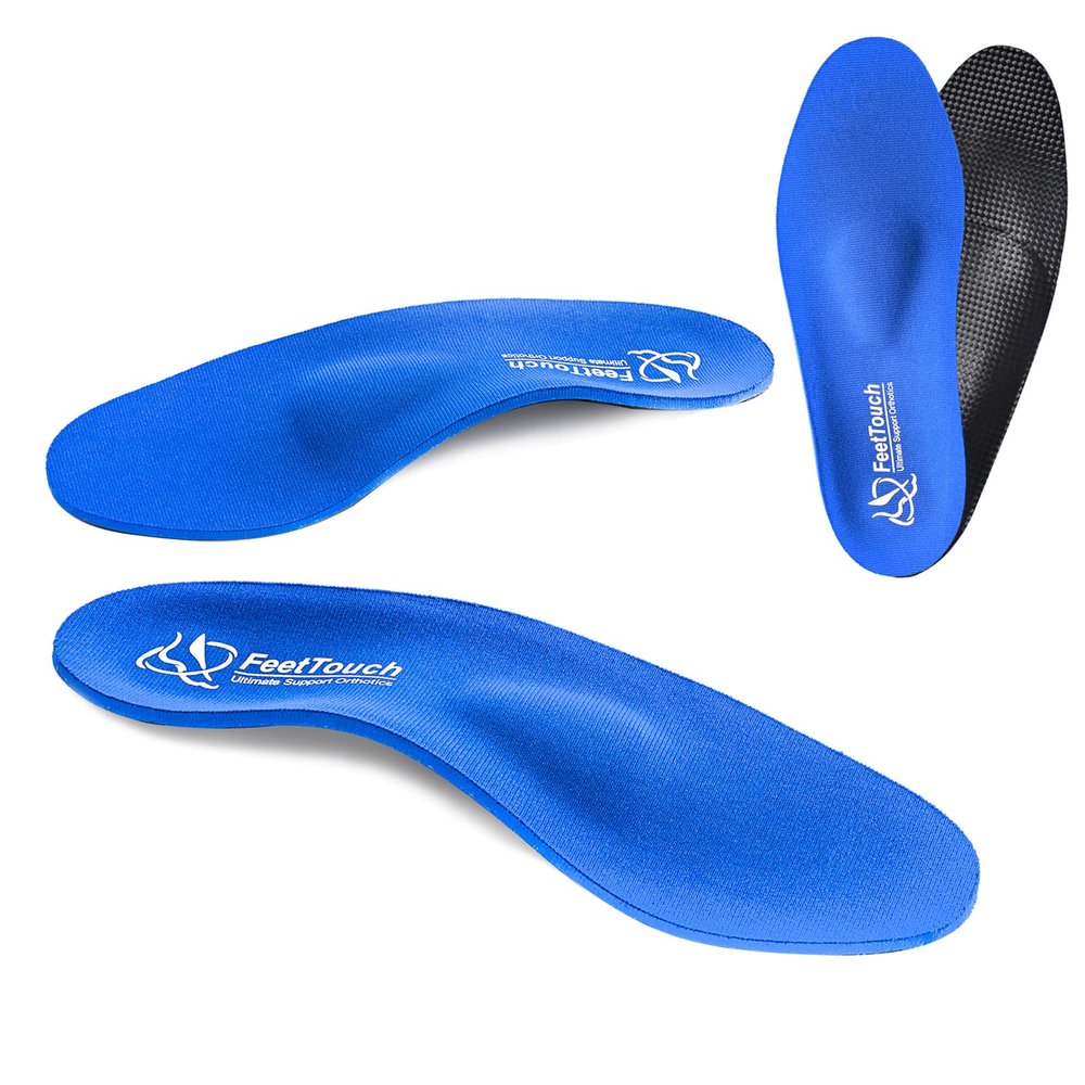 FeetTouch Strong High Arch Support Metatarsal Pad Orthotics for Morton's Neuroma,Ball of Foot Pain, Metatarsalgia Plantar Fasciitis Inserts with Poron Heel Cushion