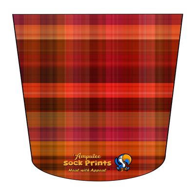 Amputee Sock ATKA, Tartan V5", 3PLY Residual Wound, Over Shrinker Sock
