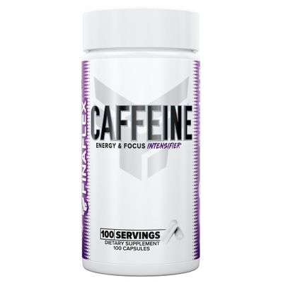 FINAFLEX Pure Caffeine - 100 Capsules - Promotes Mental Alertness, Energy & Focus for Men & Women - with Caffeine Anhydrous - 100 Servings