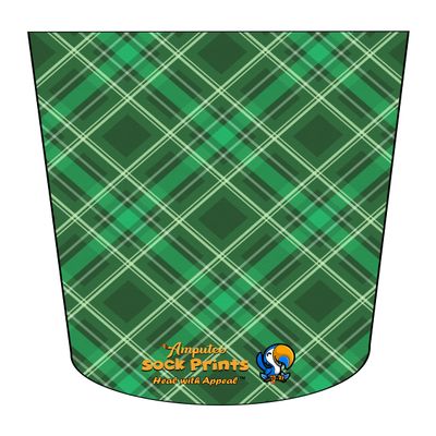 Amputee Sock ATKA, "Tartan V3", 3PLY Residual Wound, Over Shrinker Sock