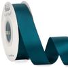 Ribbli Double Faced Teal Ribbon,1 x Continuous 25 Yards,Use for Bows Bouquet,Gift Wrapping,Floral Arrangement view 1
