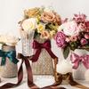 Ribbli Double Faced Teal Ribbon,1 x Continuous 25 Yards,Use for Bows Bouquet,Gift Wrapping,Floral Arrangement view 4