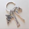 JewelryEveryday Dental Assistant Keychain With Tooth, Toothbrush, Toothpaste & DA Medical Charm, For Employee Appreciation view 2