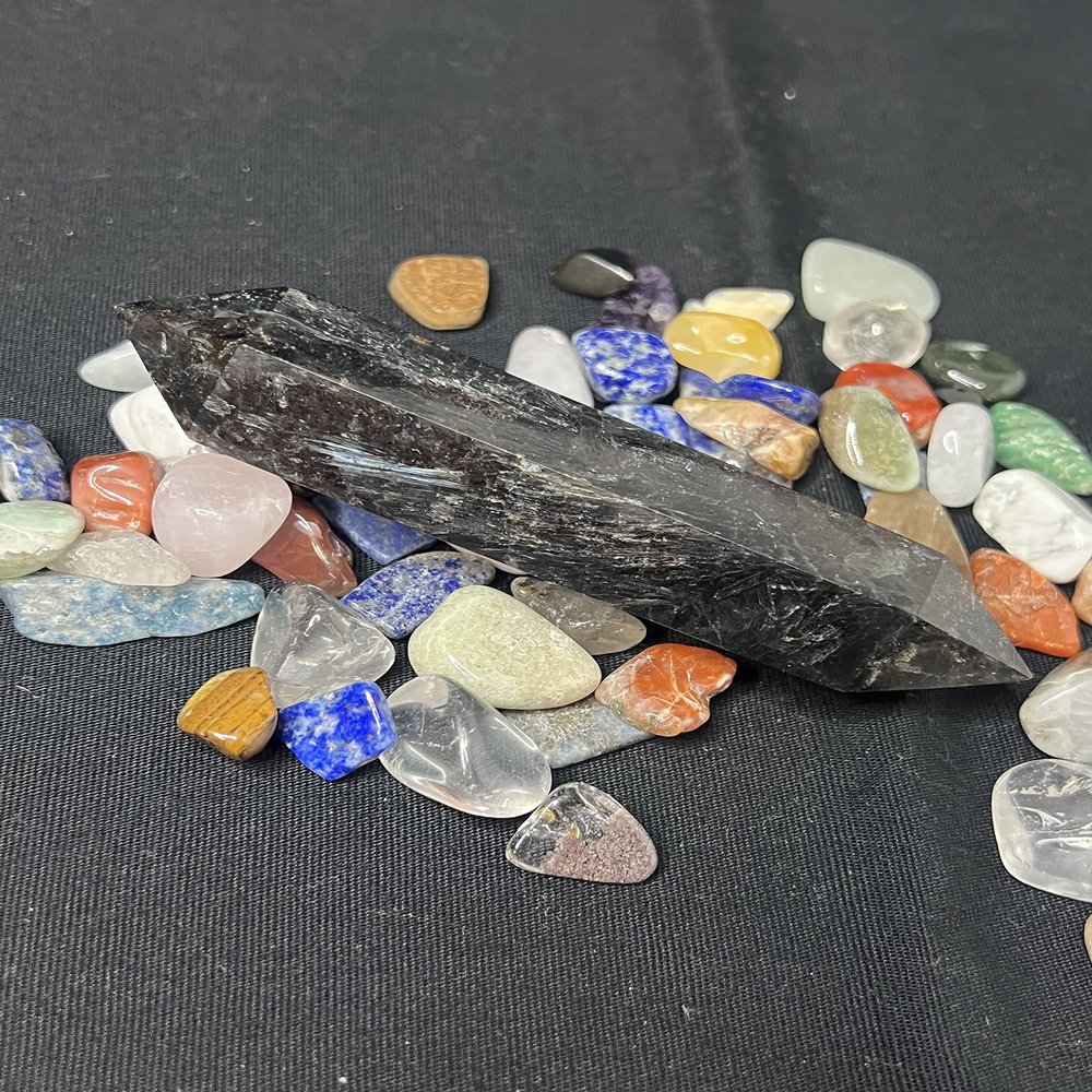 Astrophyllite Fireworks Quarts Double Point