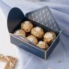 POTTIIS 20Pcs Candy Box Cookie Gift BoxesRomantic Wedding Favors Cute Chocolate Box for Wedding Bridal Birthday Party Supplies - Blue view 2