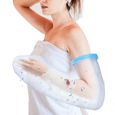 SUPERNIGHT Waterproof Full Arm Cast Cover for Shower Adult, Arm Protector Shower Bag to Keep Wound and Bandage Dry, Waterproof Cast Cover for Broken Hand, Elbow, Wrists, Arms