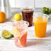 Turbo Bee 100 Pack 16 OZ Clear Plastic Cups, Disposable Crystal Plastic Party Cups for Iced Coffee, Smoothie, Slurpee, or Any Cold Drinks view 2
