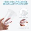 Turbo Bee 100 Pack 16 OZ Clear Plastic Cups, Disposable Crystal Plastic Party Cups for Iced Coffee, Smoothie, Slurpee, or Any Cold Drinks view 4