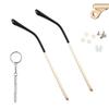 Metal Glasses Replacement Temple Eyeglass Arms Legs Glasses Repair Kit Universal with Screws and Screwdriver view 1