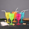 ALINK 500 Counts Striped Flexible Drinking Straws, Individually Wrapped Plastic Disposable Bendy Straws - 7.75" x 0.23" view 4
