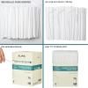 ALINK 500 Count White Flexible Drinking Straws, Individually Wrapped Plastic Disposable Bendy Straws - 7.75" x 0.23" view 3