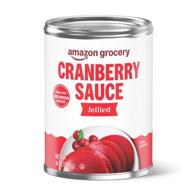 Amazon Grocery, Jellied Cranberry Sauce, 14 Oz (Previously Amazon Fresh, Packaging May Vary)