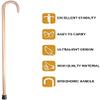 Wooden Cane Walking Stick Natural Wood Wooden Canes for Men Women, Handcrafted Wooden Walking Stick Lightweight and Strong, 230Lb Weight Capacity Affordable Gift Wood Canes view 2