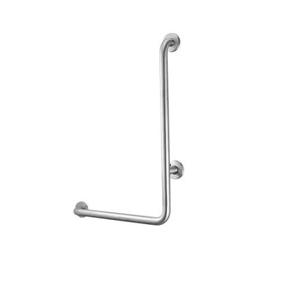 19 * 27in L-Shape Grab Bars for Showers,Stainless Steel Vertical Angle Grab Bars,Wall Mount Bathtubs Handicap Safety Rails for Pregnant Woman,Seniors (Color : Left, Size : Polished)