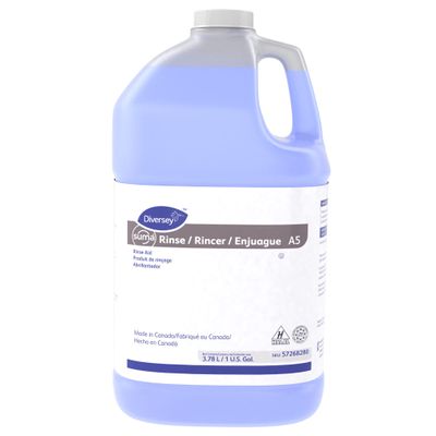 Diversey Suma Rinse Aid Liquid, Unscented, 128 oz (1 Gallon), Removes Water Spots, Ensures Quick Drying
