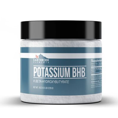 Earthborn Elements Potassium D-Beta-Hydroxybutyrate 8 oz, Potassium BHB, Always Pure