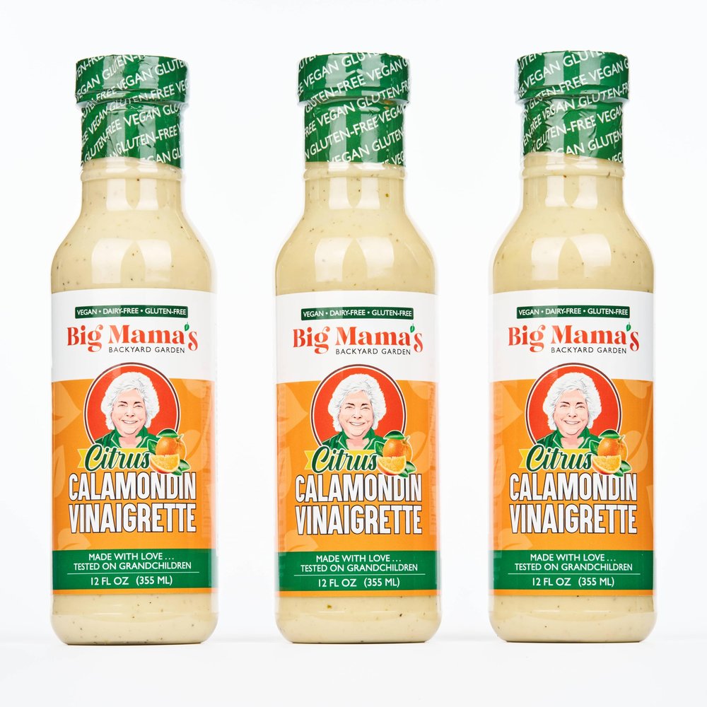 Big Mama's Citrus Calamondin Vinaigrette, Vegan & Gluten-Free Salad dressing, 12 Oz (Pack of 3)
