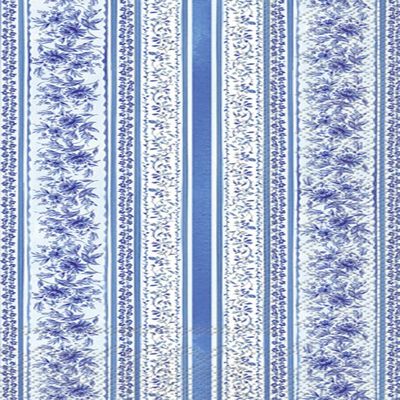 Boston International Rosanne Beck Everyday IHR 3-Ply Guest Towel Buffet Paper Napkins, 16-Count, Blue Medallion