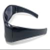The Unisex Wrap Around Terminator Sports Wrap Style Sun Reader Reading Sunglasses + 2.50 (Black and Dark Silver) view 3