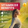 Zaytun Halal Vitamin D3 2000 IU Gummies, Supports Bone & Immune Health, Promotes Muscle Function, Gluten & Gelatin Free, 90 Natural Fruit Flavor Gummies, Made in USA - Halal Vitamins view 3