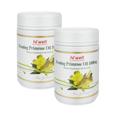 (Pack of 2) Hi Well Evening Primrose Oil (EPO) 300Softgels