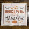 IHR Ideal Home Range Cocktail Napkins Rosanne Beck Disposable 3-Ply Paper Party Napkin Pack, 5" x 5", Eat Drink Be Thankful, 20-Count view 2