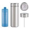 Bogush 60H Insulin Pens Cooler Hold 6-8 Pens Travel Case Medication Cooler for Travel TSA Approved Medicine Cooler Medical Diabetic Travel Cooler Bag Epipen Carry Case Silver view 2