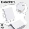 Gersoniel 50 Pcs Kraft Soap Boxes Packaging for Homemade Soap Making Supplies for Party Favor No Window Empty Treats Wrapping Packaging 3.8 x 2.8 x 1.2 Inch(White) view 2