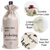 LANBAIHE Graduation PHD GiftWine Bag Pairs Well with Wine Bag Doctors Doctorate Doctorate Degree Personalized Doctor's reusable bags Funny view 4