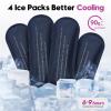 ALLCAMP Insulin Cooler Travel Case for Diabetic Organize Medication with 4 Ice Packs Purple(9X 4.72x 3.14 inches) view 4