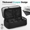 ALLCAMP Insulin Cooler Travel Case for Diabetic Organize Medication with 4 Ice Packs Black(9X 4.72x 3.14 inches) view 3