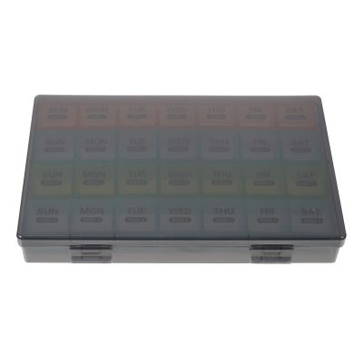 Large Medicine Organizer 1 Set Monthly Pill Box Dispenser Food Grade Pp for Use