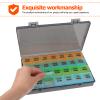 Large Medicine Organizer 1 Set Monthly Pill Box Dispenser Food Grade Pp for Use view 2