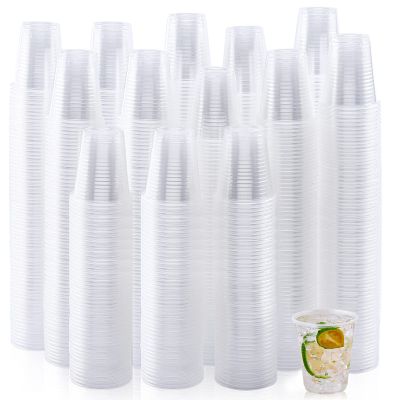 Turbo Bee 1000 Pack 5oz Clear Plastic Cups,Small Disposable Party Cups, Disposable Cups Cold Beverage Plastic Clear Cups, Picnic, BBQ, Travel, and Events