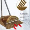 UOOD Dust Broom Plus Dustpan with Brush Set Cleans Broom Combo with Long Extendable Handle Sweeper and Dust pan for Home Kitchen Room Office Lobby Set (Color : Gold) view 3