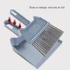 UOOD Small Broom and Dustpan Set for Home Mini Dust Pans with Brush Set Hand Dustpan and Brush Set Kids Dust Pan and Broom/Dustpan Combo Set Hangable Whisk Broom (Color : Blue) view 3