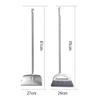 UOOD Long Handled Dustpan and Brush Set, Soft Broom Indoor Tall Dustpan and Brush Set Heavy Duty for Lobby, Kitchen and Home Floor Sweeping view 2