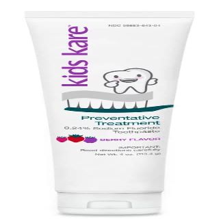 Kids Kare 0.24% Neutral Sodium Fluoride Toothpaste; Berry Flavor; 4 oz. Tube