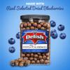Gourmet Milk Chocolate Covered Blueberries - by It's Delish, 3 LBS Jumbo Container Jar | Bulk Chocolate Coated Dried Fruit Berries for Parties Snacking & Dessert | Kosher Dairy view 2