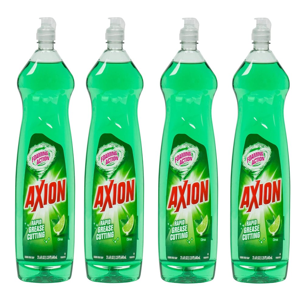 Axion Dish Liquid Soap Citrus scent - 21.6 oz each (4-Pack)